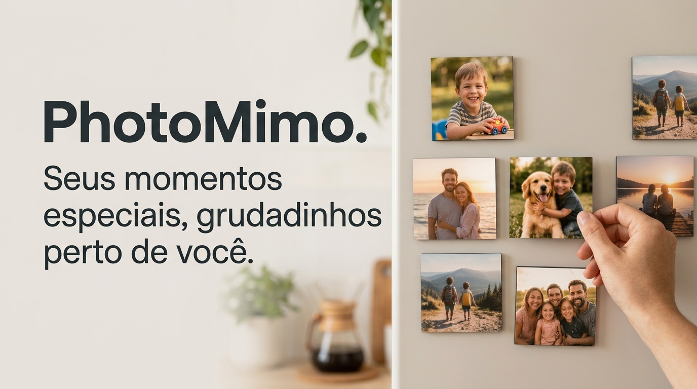 Lembranças que ficam por perto - foto-ímãs PhotoMimo